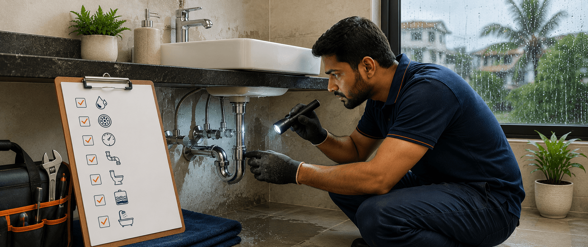 Post Monsoon Plumbing Inspection Checklist for Indian Homes