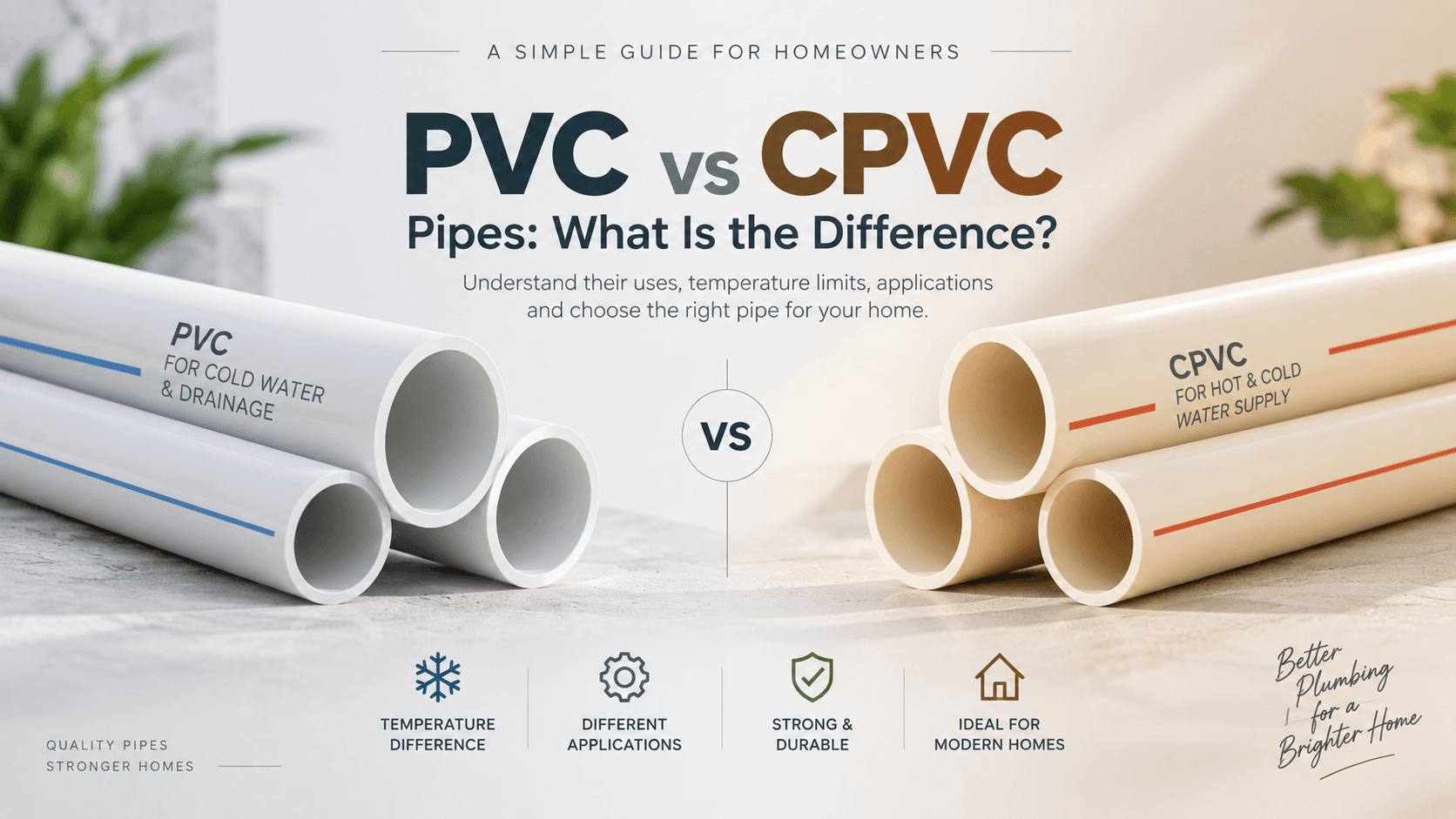 PVC vs CPVC Pipes: What Is the Difference?