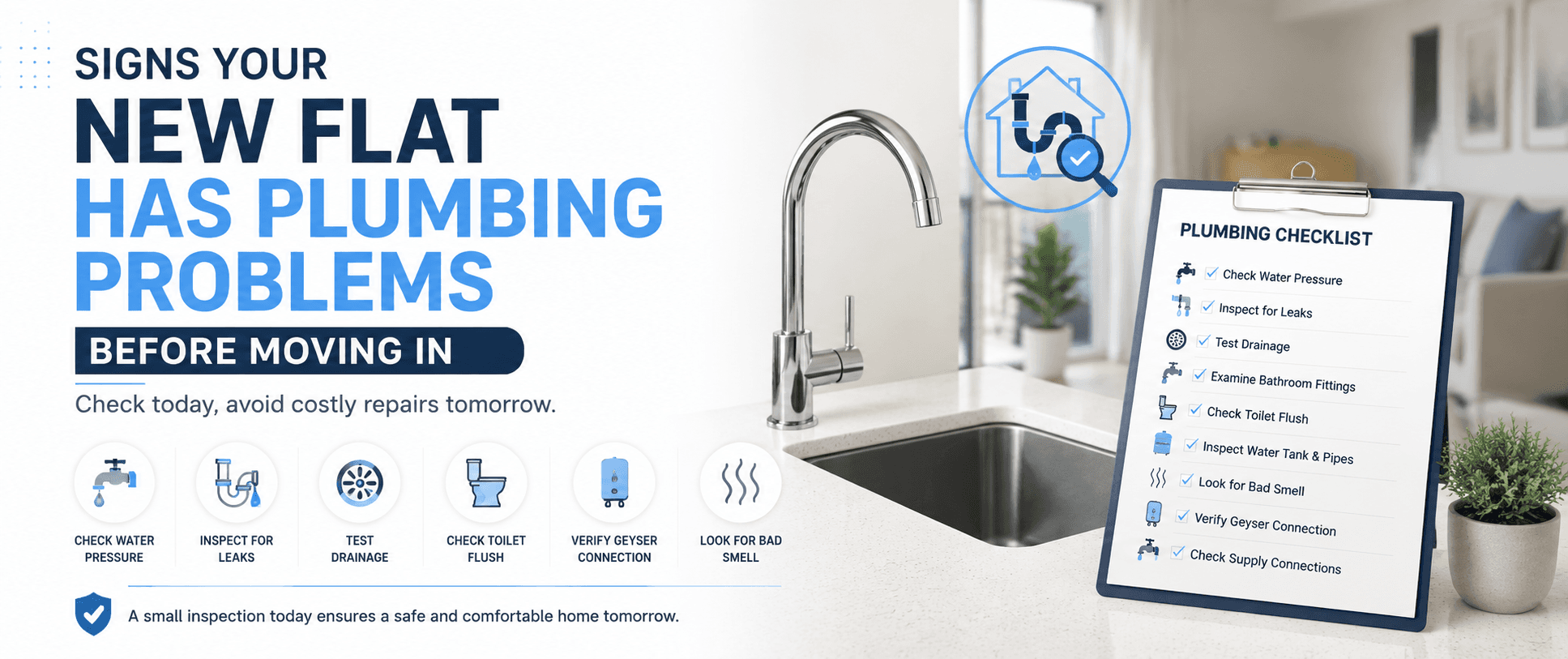 Signs Your New Flat Has Plumbing Problems Before Moving In
