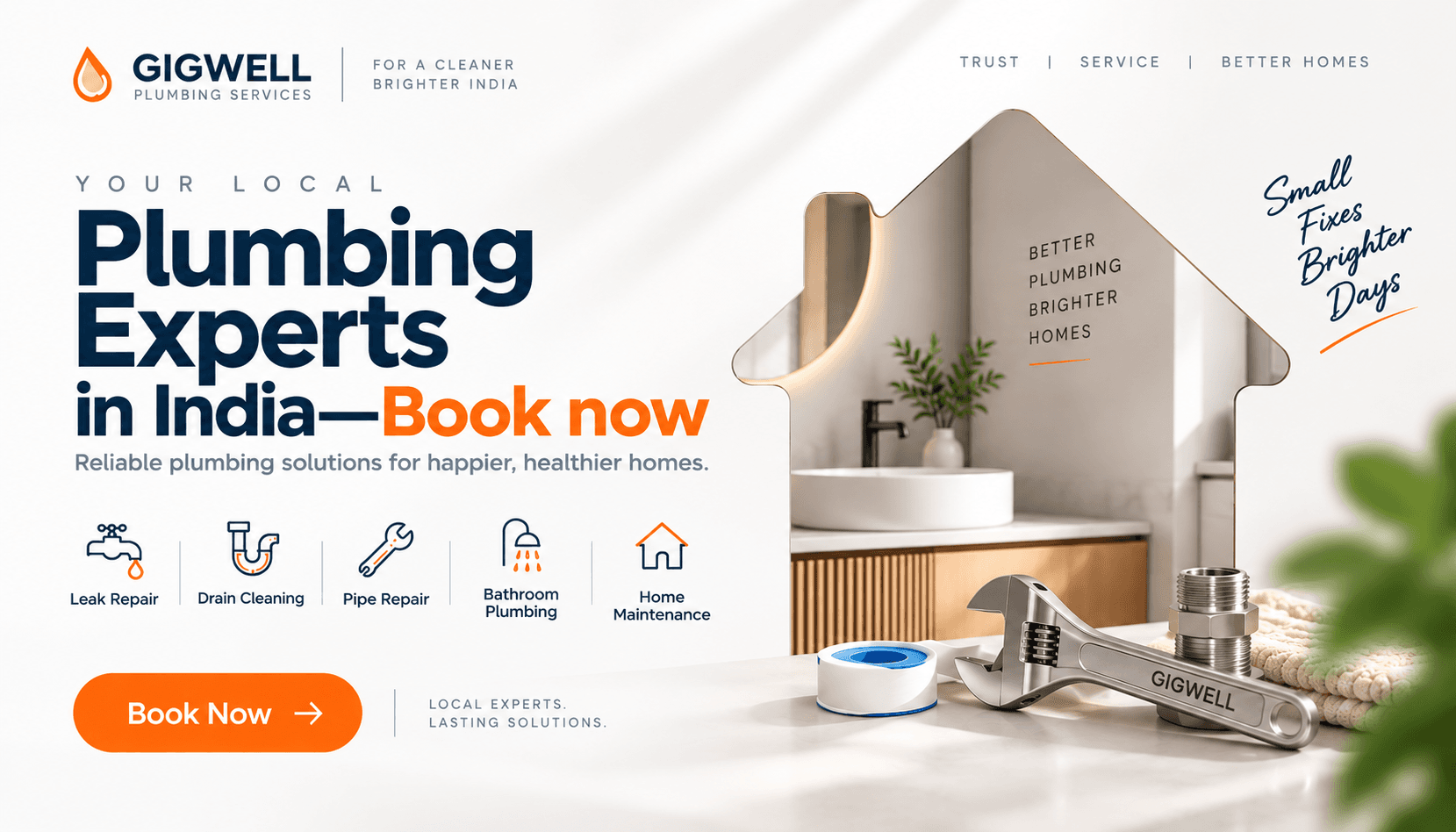 Your Local Plumbing Experts in India—Book Now