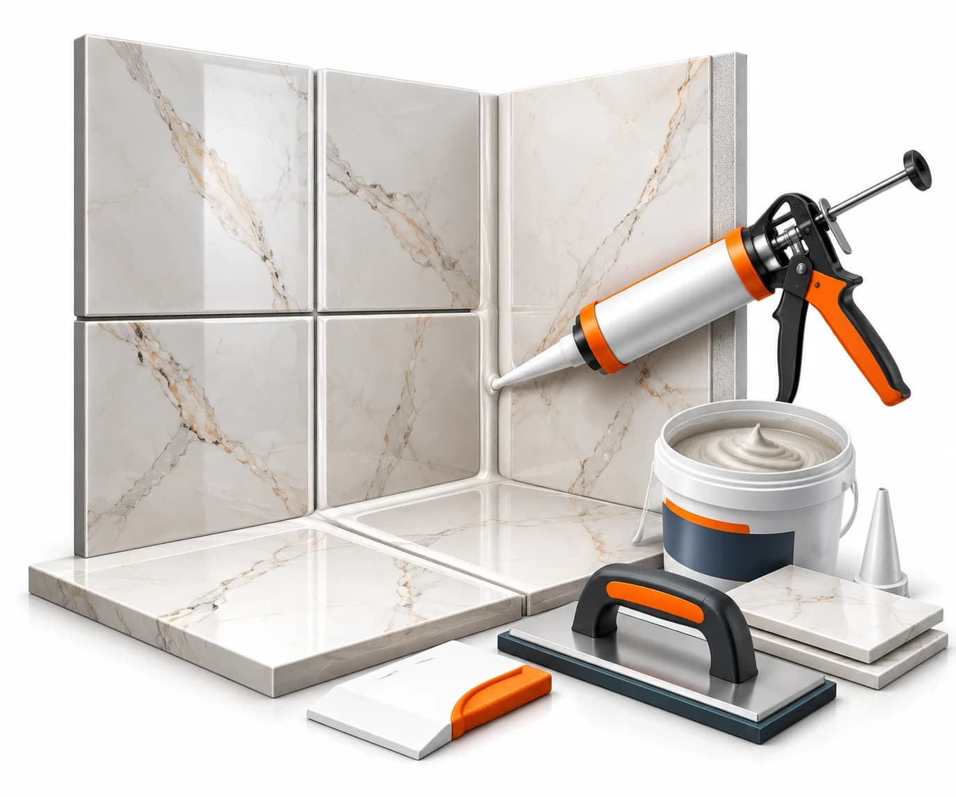 Bathroom Tile Gap Filling in Dhandhuka